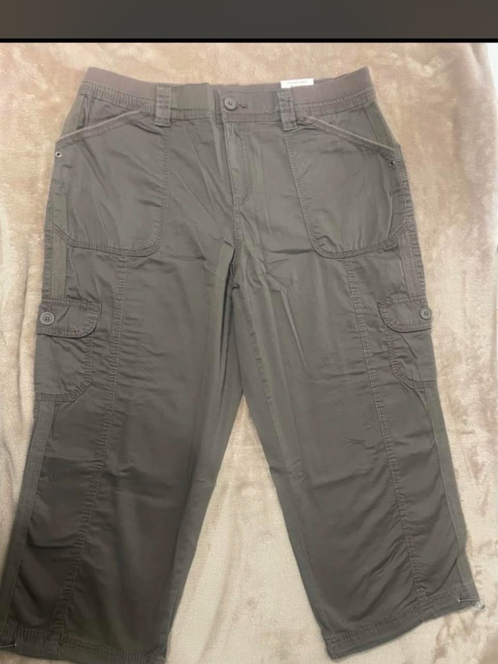 Style & Co. Brown clay Capri Cargo Pants